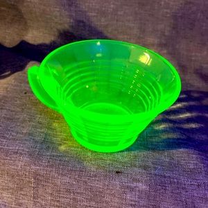 Vintage Uranium Glass cup.